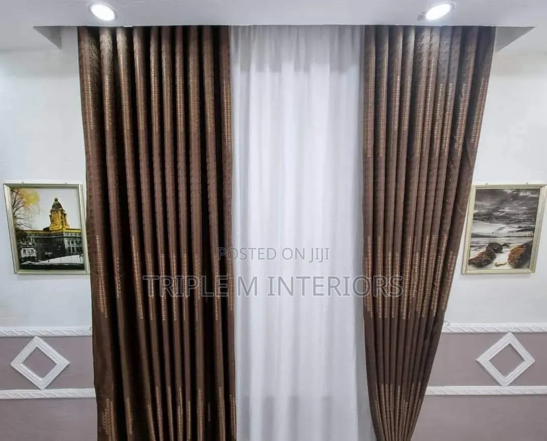 Maroon / Chocolate Brown Curtains