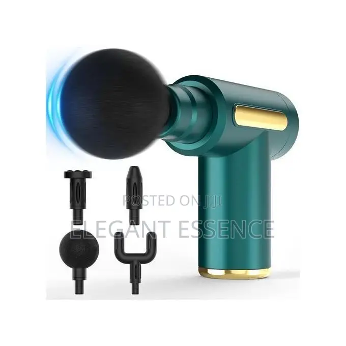 Handheld Fascia Massage Gun Portable With 4 Massage Heads 6 Speeds