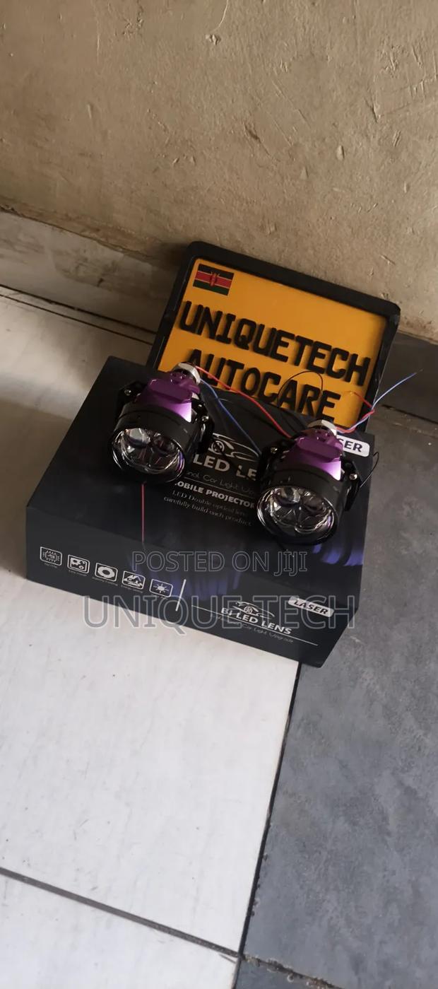 Universal 2.5" Bi LED Car Projector Headlight Bulbs