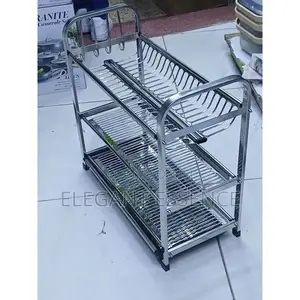 Heavy Duty 3 Tier Aluminum Kitchen Dish Rack /Dish Drying Rack