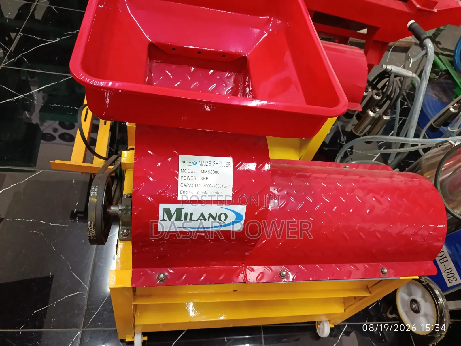 Milano Italia Maize Sheller (Model: MMS3000EM).