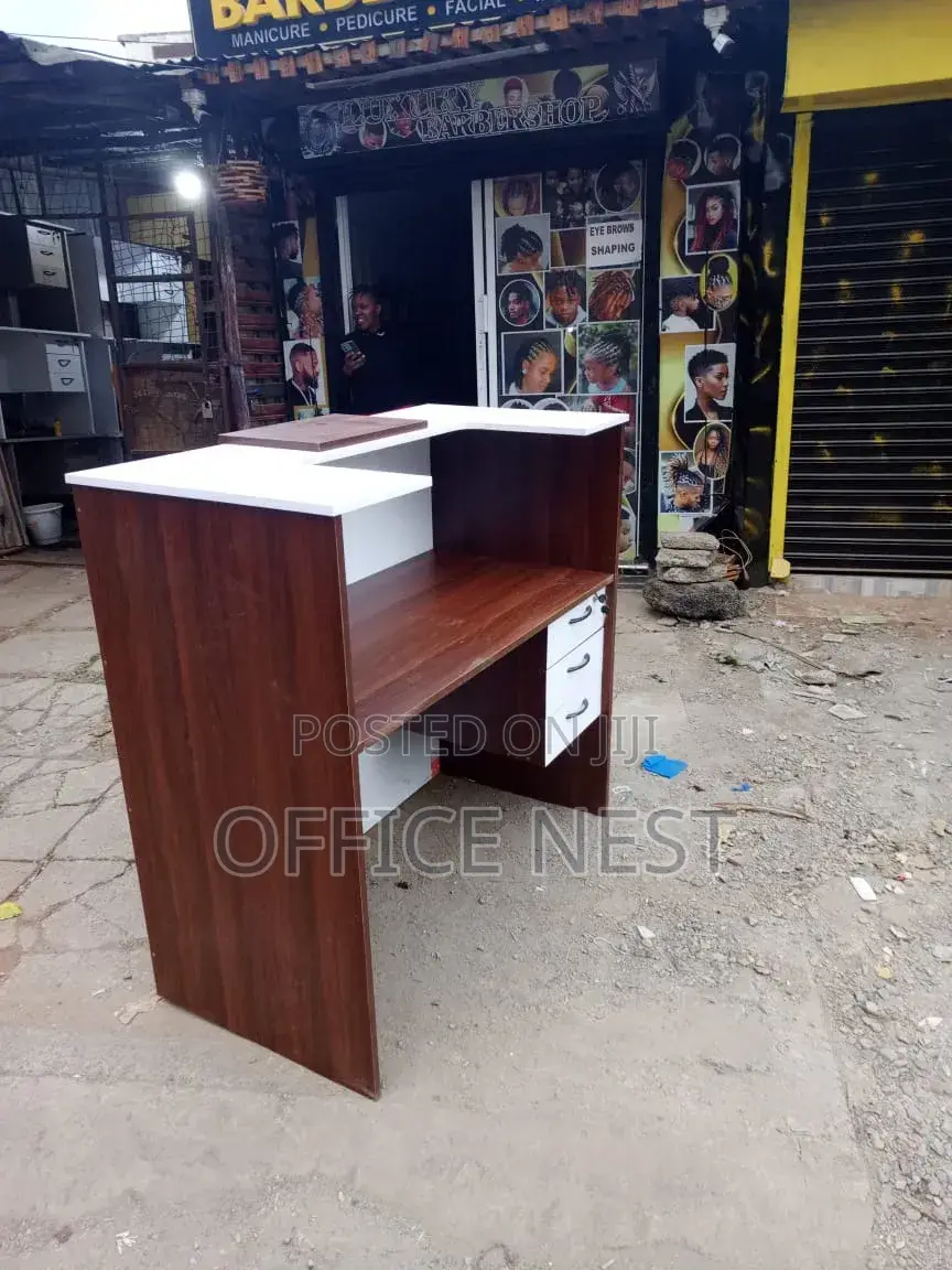 Modern Wooden Reception Desk