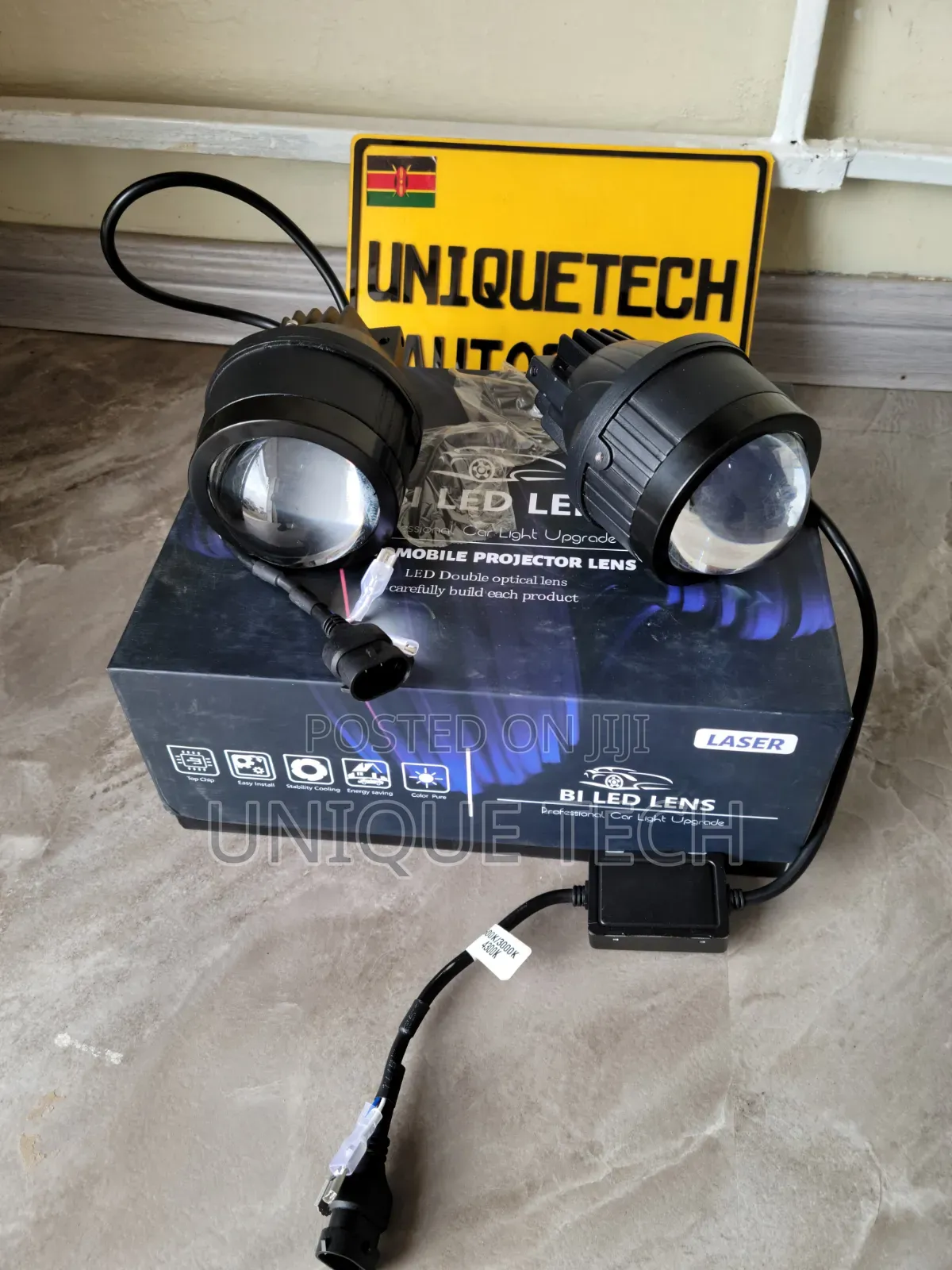 3 Color 3" Bi LED Car Fog Light Projectors, Non Laser