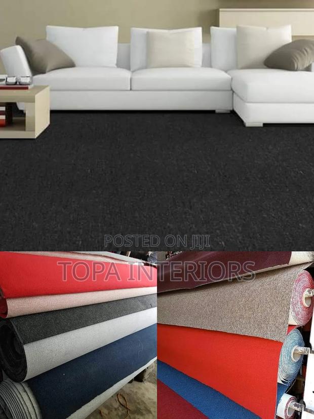 Black and Grey Delta 4mm Thick Wall to Wall Floor Carpets
