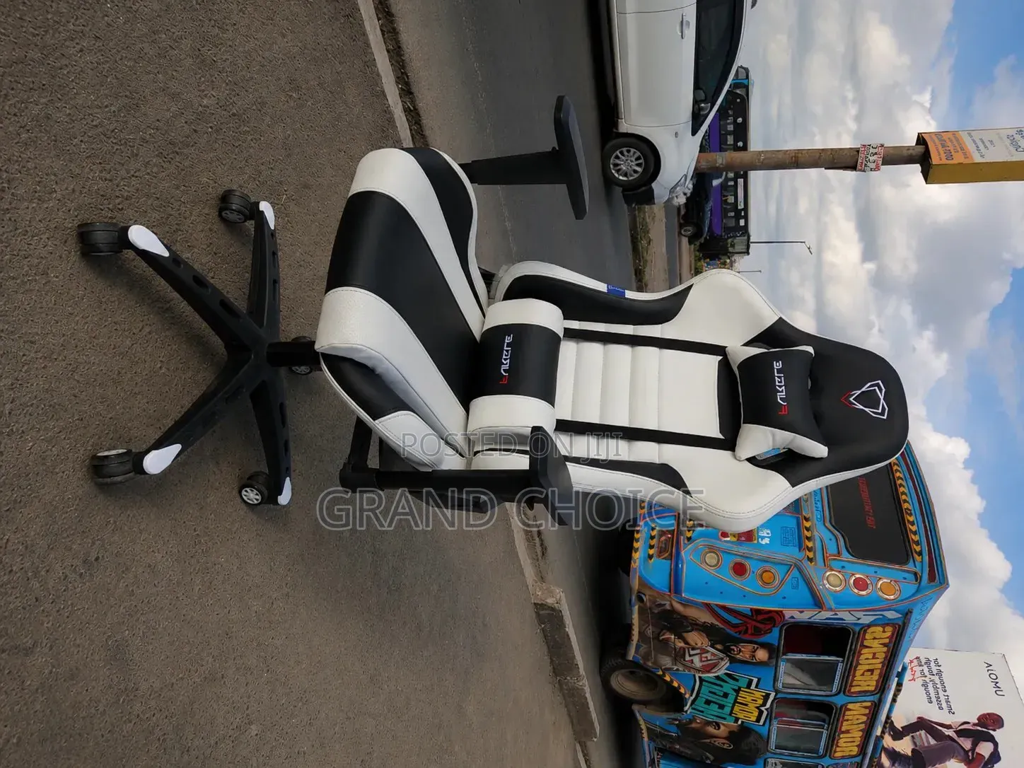 Black White Gaming Chair