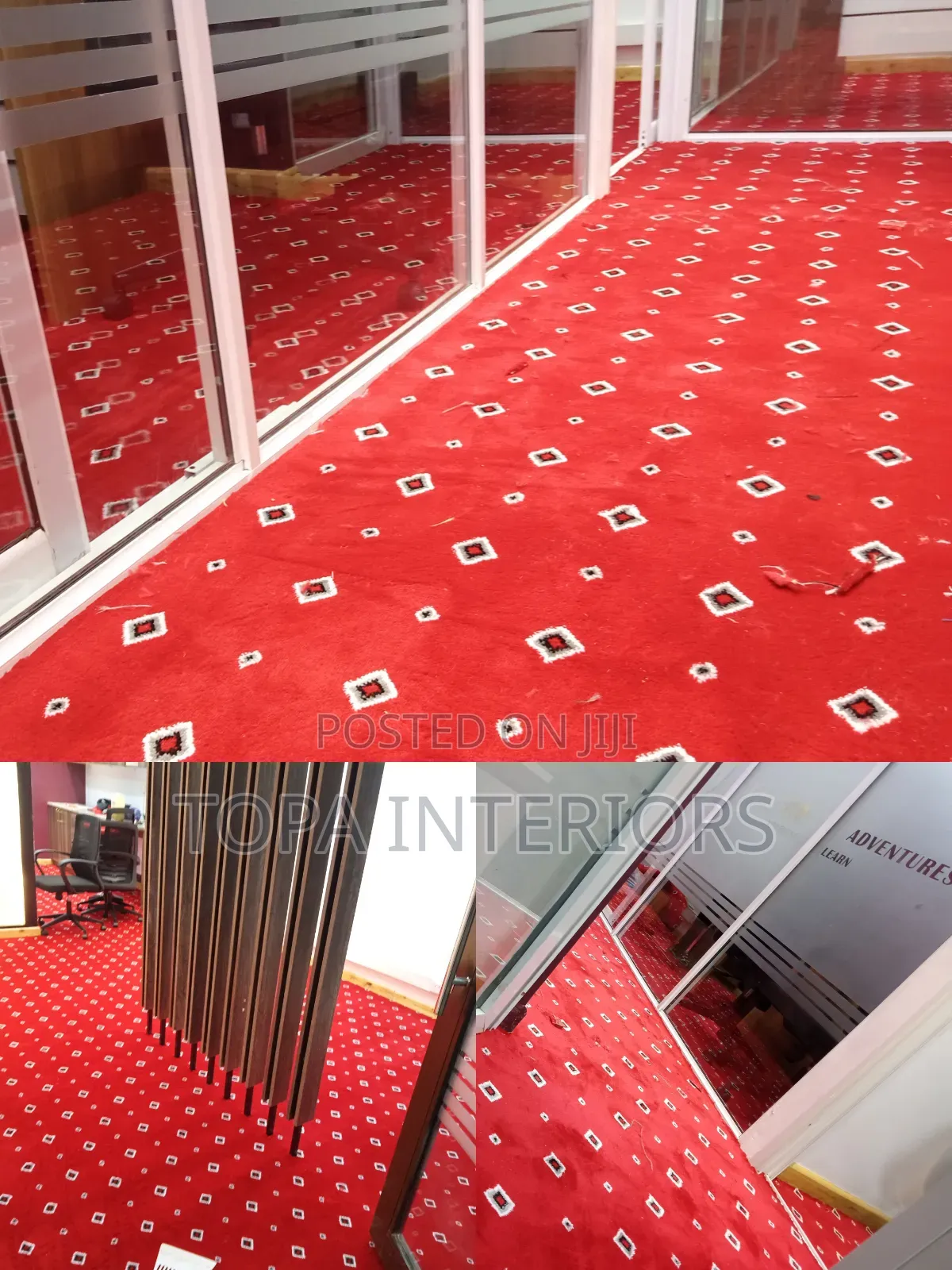 Executive QUALITY 4m Wide Office Floor Carpets Installation