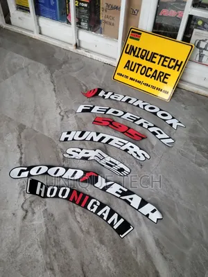 Car Tyre Stickers 8PCS Set