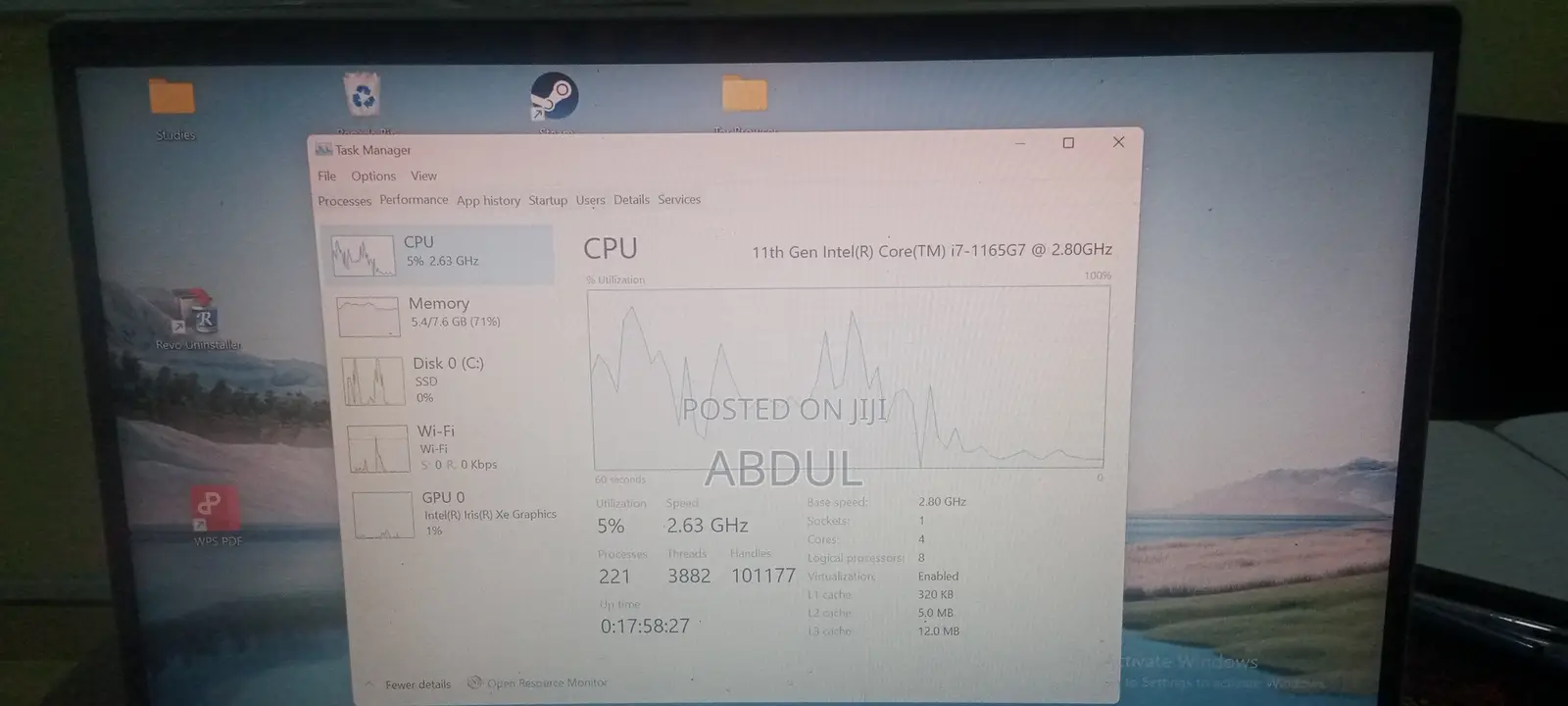 Laptop Lenovo Flex 5 8GB Intel Core i7 SSD 512GB