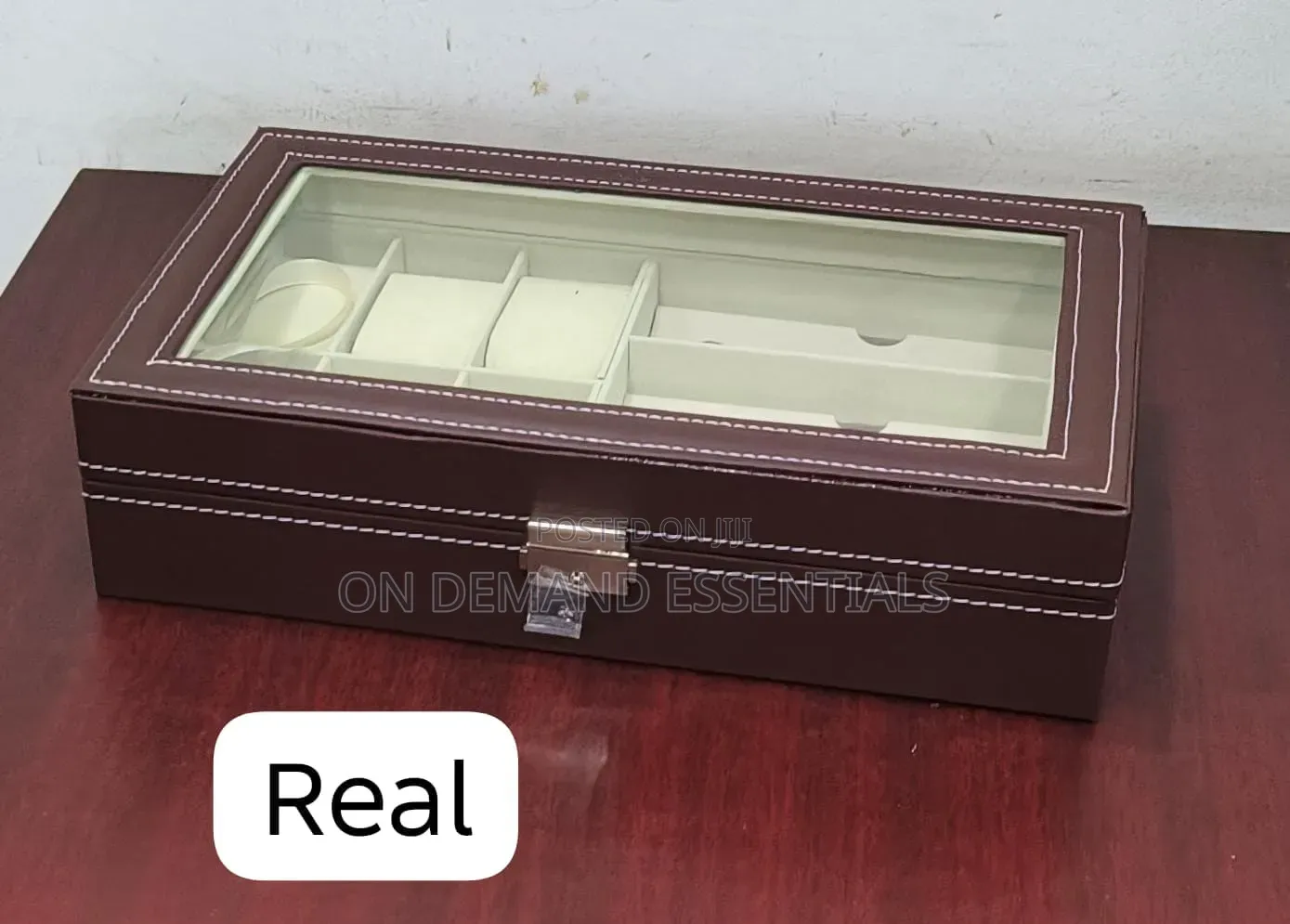 9 Slot Multi Watch Leather Box Organizer