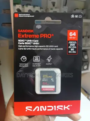 SanDisk Extreme PRO 64GB SDXC UHS-I Memory Cardspeeds Up to 200 MB/s
