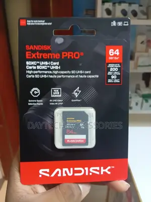 SanDisk Extreme PRO 64GB SDXC UHS-I Memory Cardspeeds Up to 200 MB/s