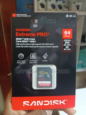 SanDisk Extreme PRO 64GB SDXC UHS-I Memory Cardspeeds Up to 200 MB/s