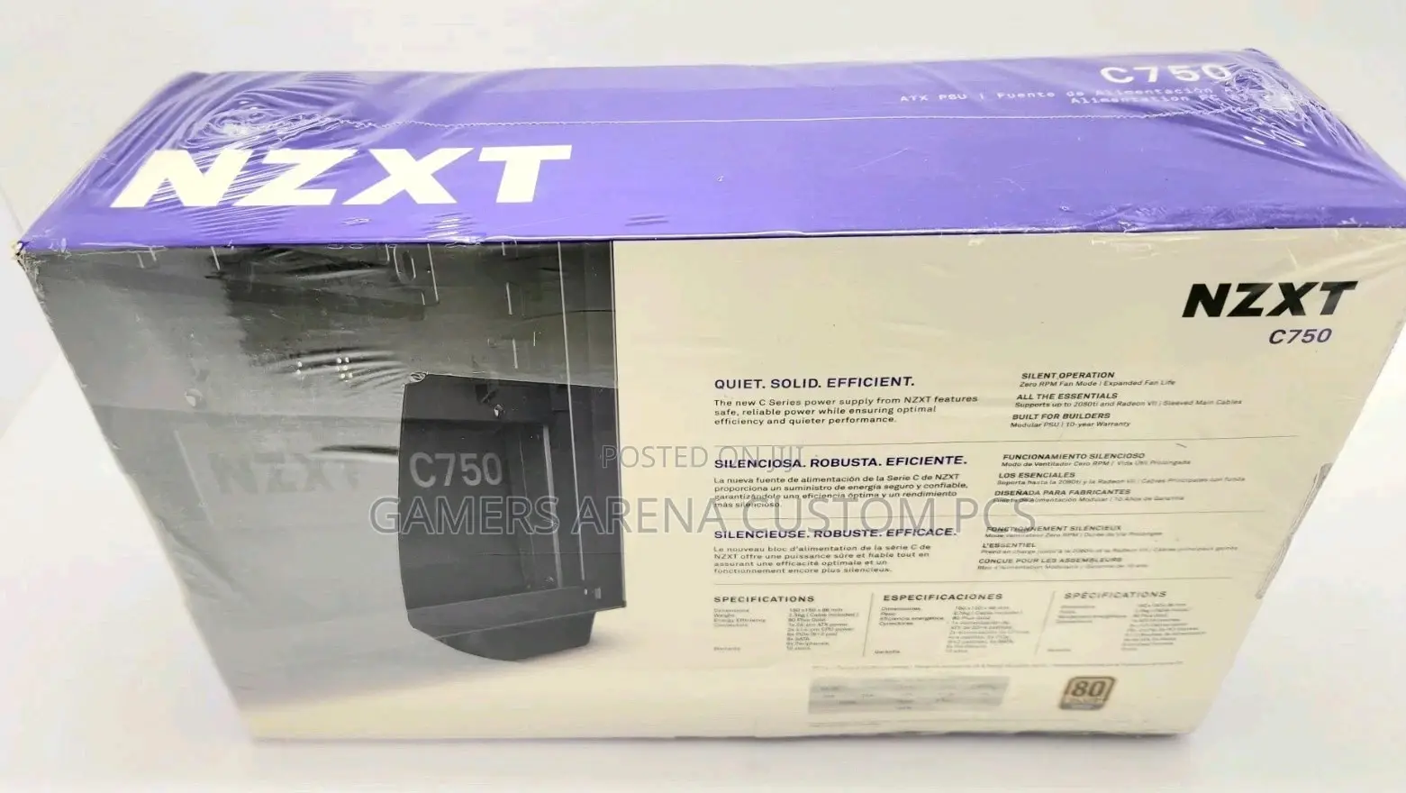 NZXT C750 750W 80+ Gold Fully Modular Power Supply.