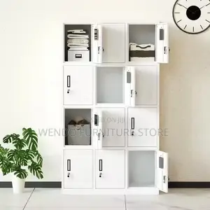 Office Cabinet; Modern Gray Office Lockable Docs Efficient Cabinet