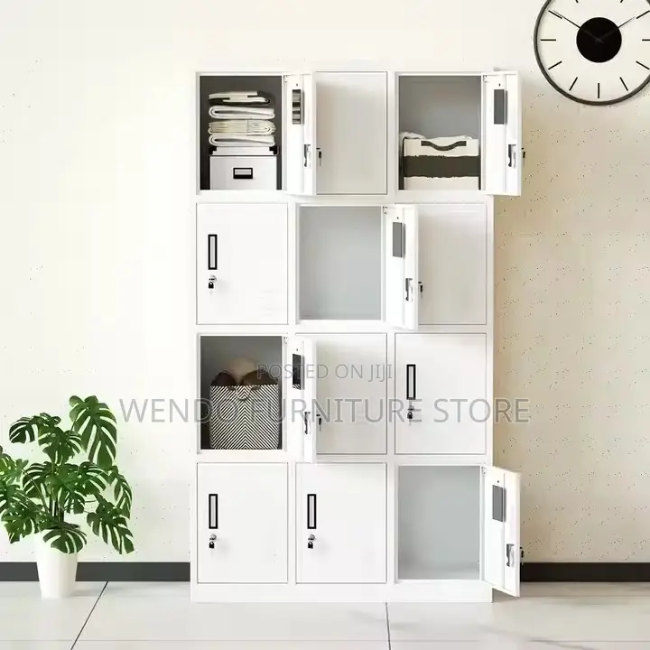 Office Cabinet; Modern Gray Office Lockable Docs Efficient Cabinet