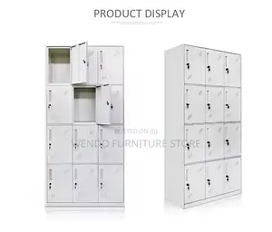 Office Cabinet; Modern Gray Office Lockable Docs Efficient Cabinet
