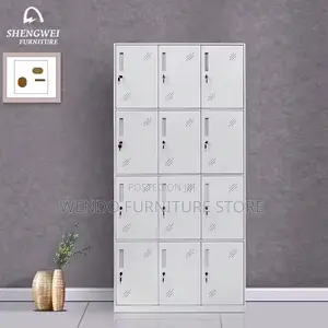 Office Cabinet; Modern Gray Office Lockable Docs Efficient Cabinet