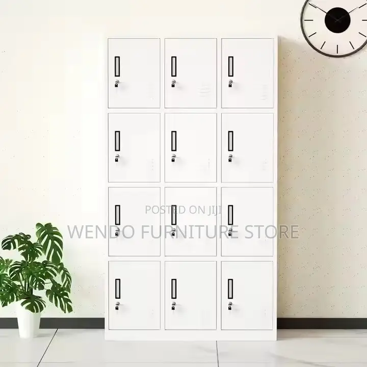 Office Cabinet; Modern Gray Office Lockable Docs Efficient Cabinet