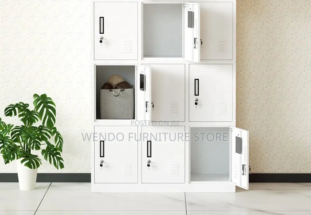 Office Cabinet; Modern Gray Office Lockable Docs Efficient Cabinet