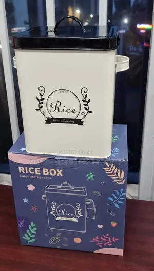 H102 Galvanized Metallic 5kg Rice Bin