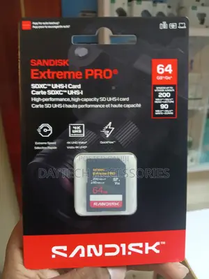 Sandisk Sd Extreme PRO 64GB SDXC UHS-I Card 200 MBPs for Camera