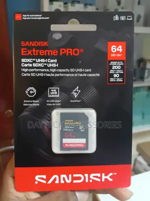 Sandisk Sd Extreme PRO 64GB SDXC UHS-I Card 200 MBPs for Camera
