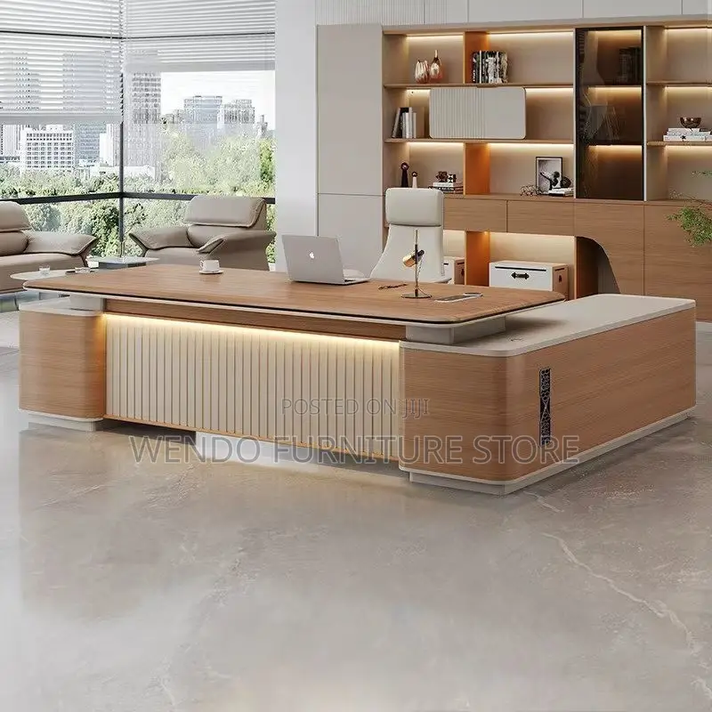 Office Desk; 2.4 Meters Executive Professional Modern Office Desk