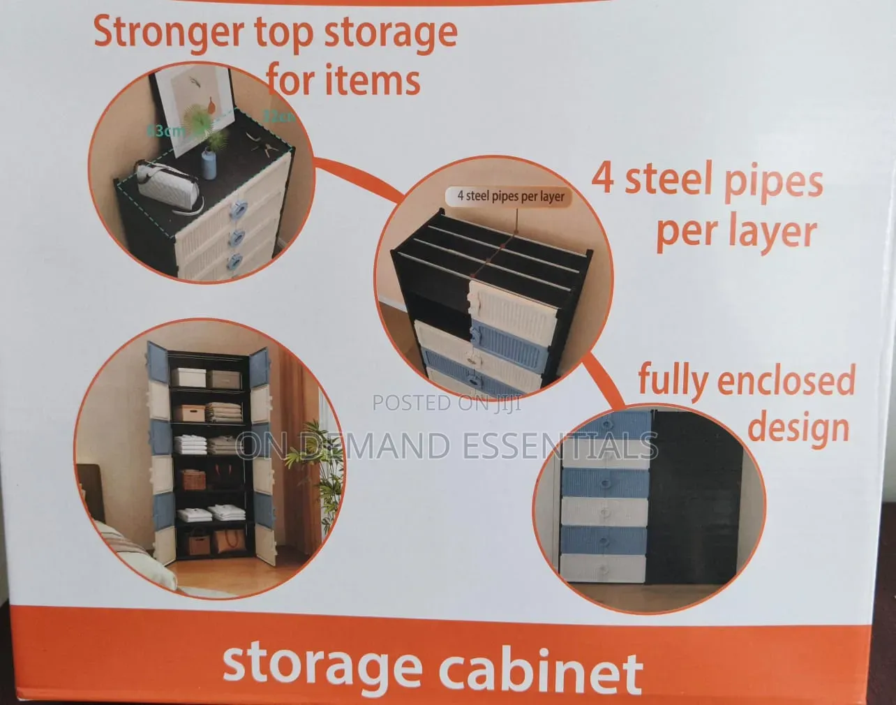 SNG10 5 LAYER PVC Storage Cabinet Now Available in Black Surrounding