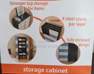 SNG10 5 LAYER PVC Storage Cabinet Now Available in Black Surrounding