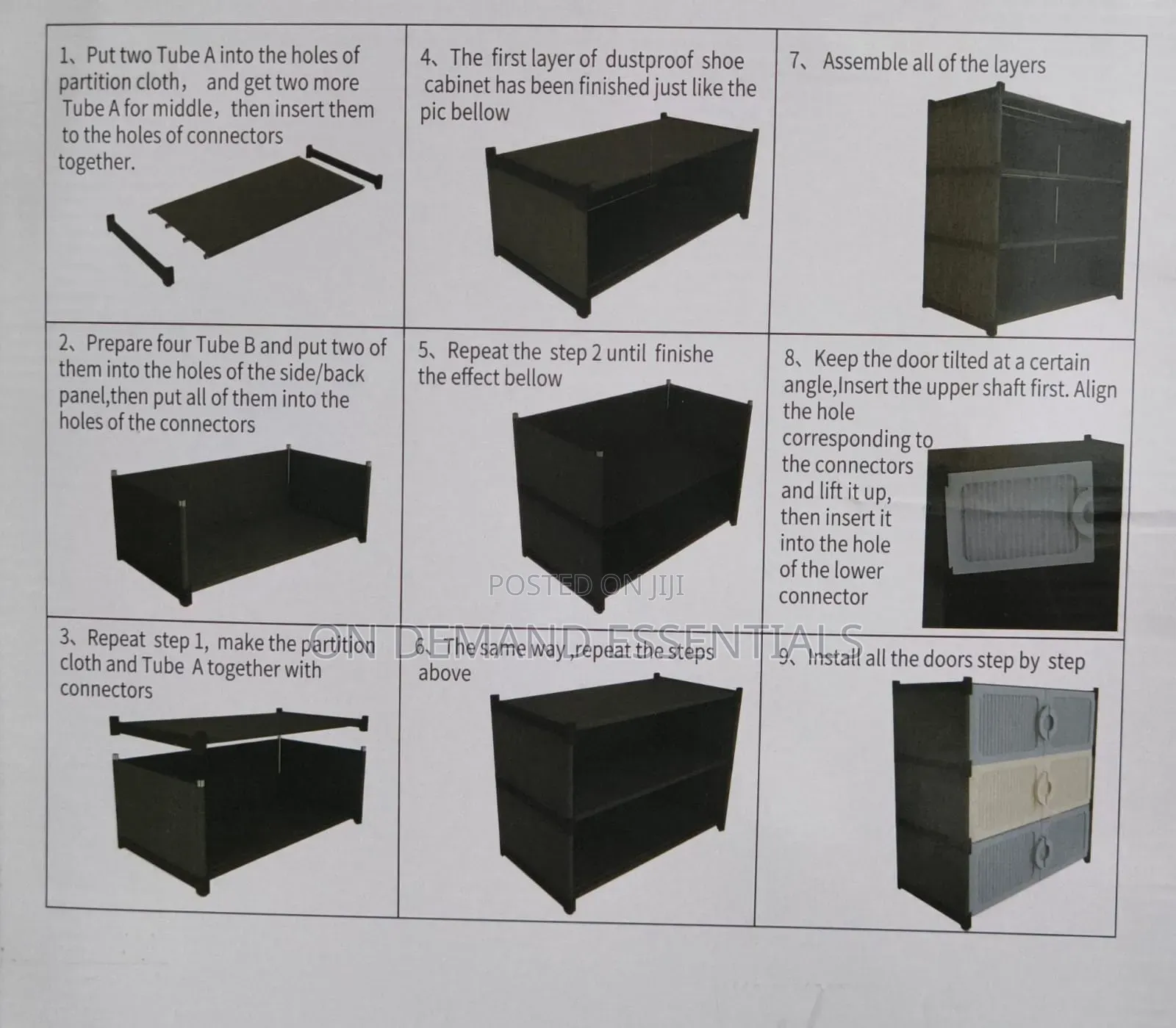 SNG10 5 LAYER PVC Storage Cabinet Now Available in Black Surrounding