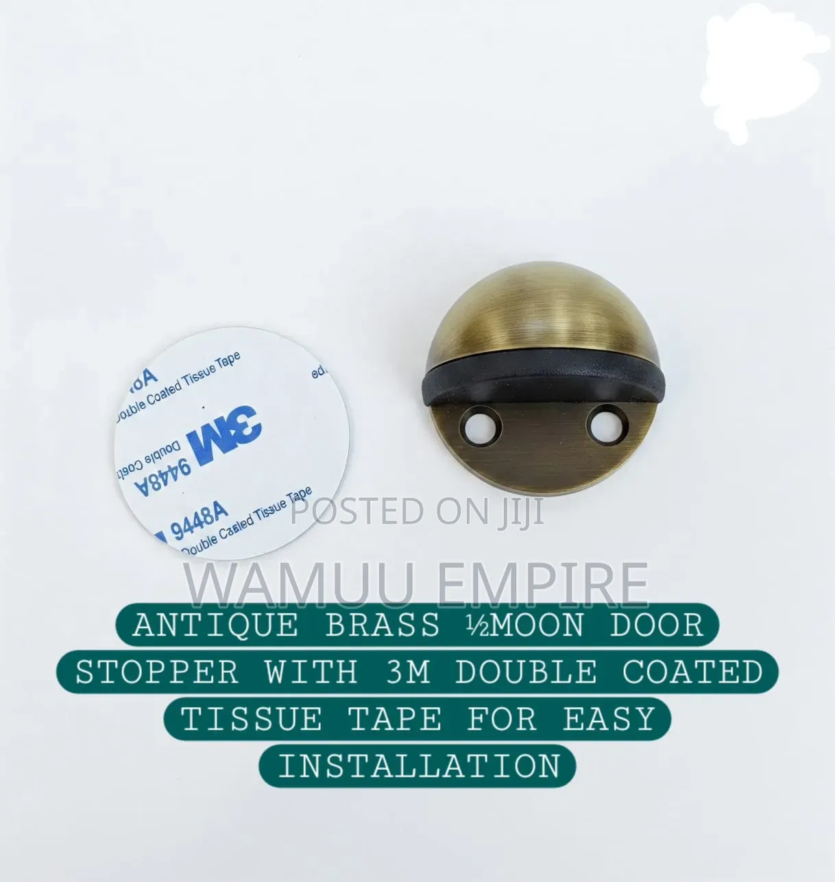 Half-Moon (Half-Dome) Floor-Mounted Door Stoppers