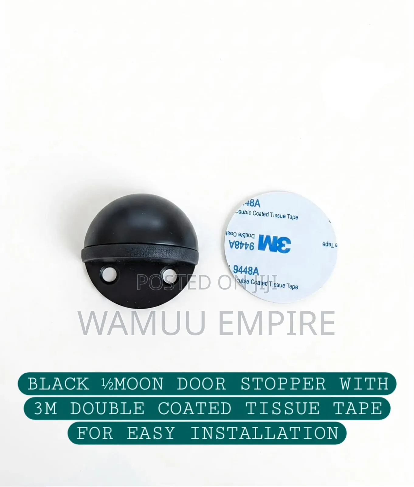Half-Moon (Half-Dome) Floor-Mounted Door Stoppers