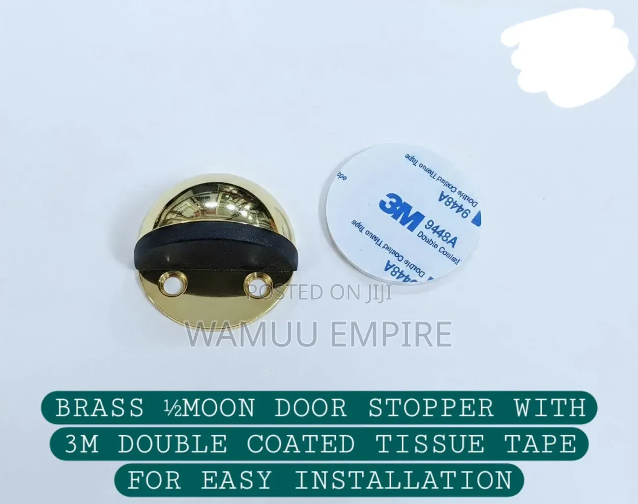 Half-Moon (Half-Dome) Floor-Mounted Door Stoppers