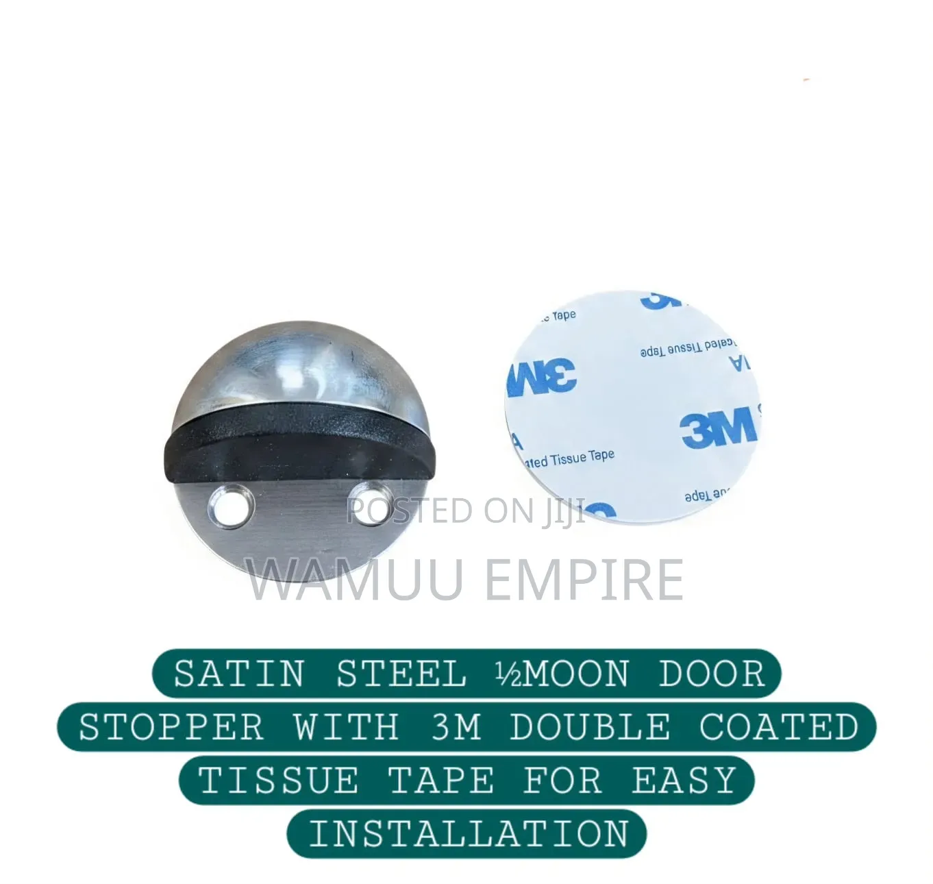 Half-Moon (Half-Dome) Floor-Mounted Door Stoppers
