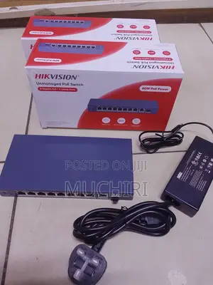 8 Port Hikvision PoE Switch for IP Cameras