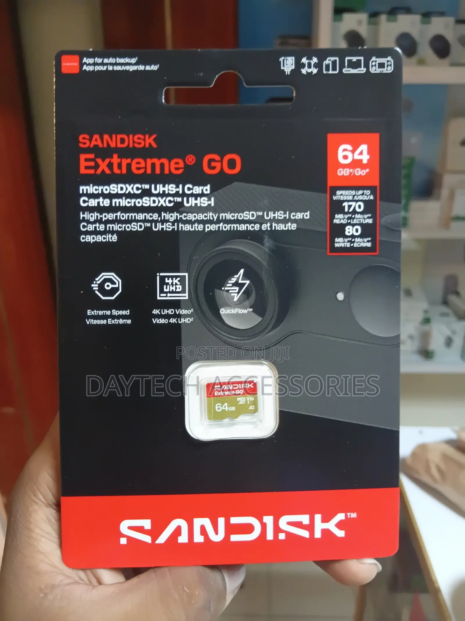 Sandisk 64gb Extreme Pro Micro Sd Card (Sdxc) A2 Uhs-I U3