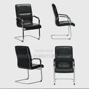 Office Chairs; High Back Leather Compressed Visitor Chairs