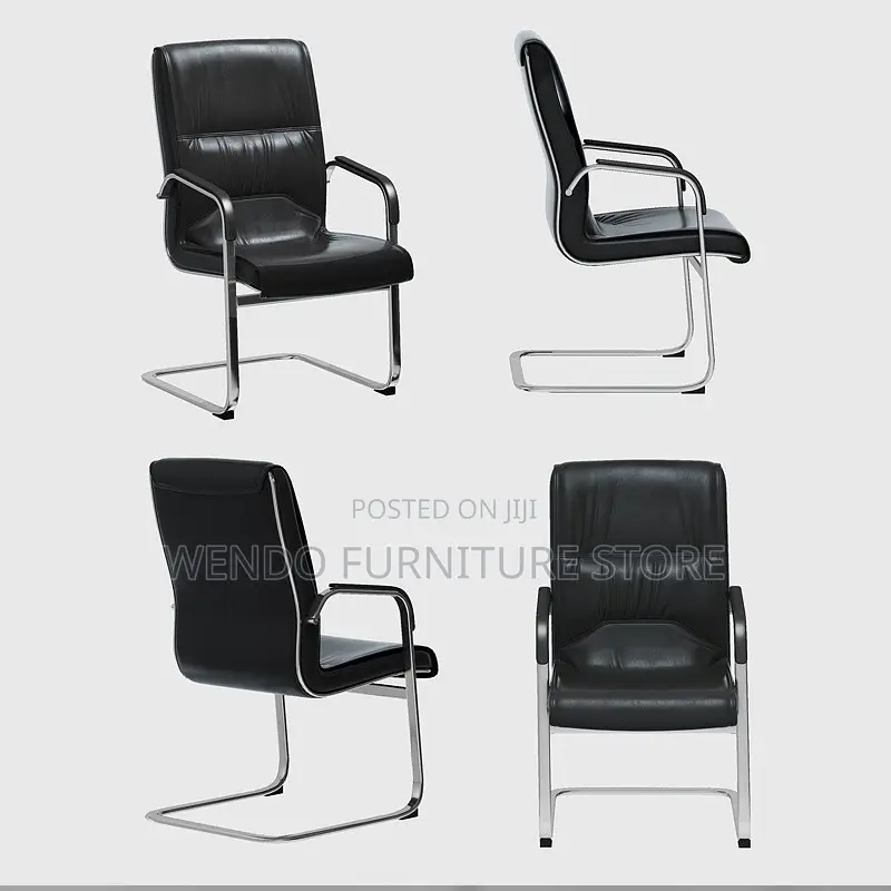 Office Chairs; High Back Leather Compressed Visitor Chairs