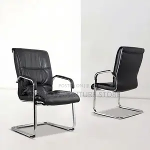 Office Chairs; High Back Leather Compressed Visitor Chairs