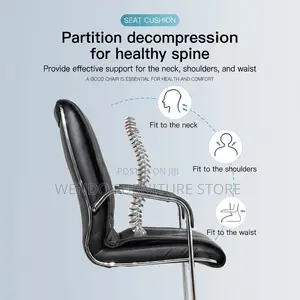 Office Chairs; High Back Leather Compressed Visitor Chairs