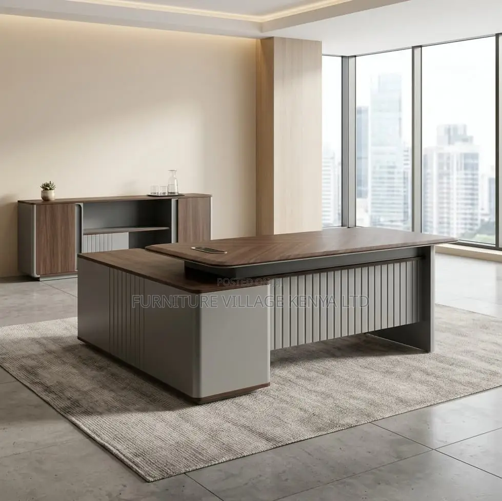 Office Desk; Executive L Shape 1.6 M Director's Office Desk