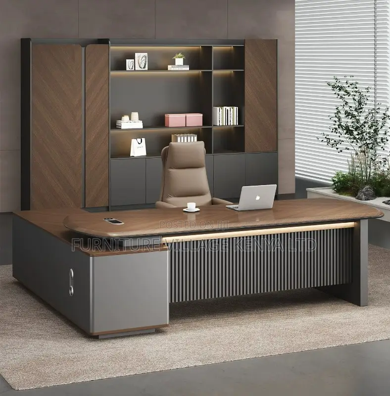 Office Desk; Executive L Shape 1.6 M Director's Office Desk