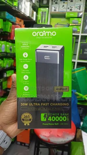 Oraimo PowerNova Q41 35W Ultra Fast Charging 40000mAh Power Bank