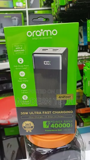Oraimo PowerNova Q41 35W 40,000mAh Power Bank OPB-7401Q
