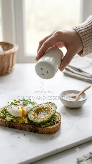 Ceramic Salt Shaker Round New