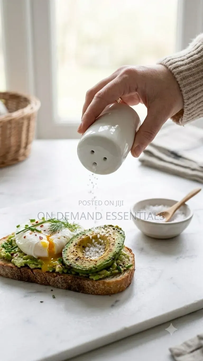 Ceramic Salt Shaker Round New