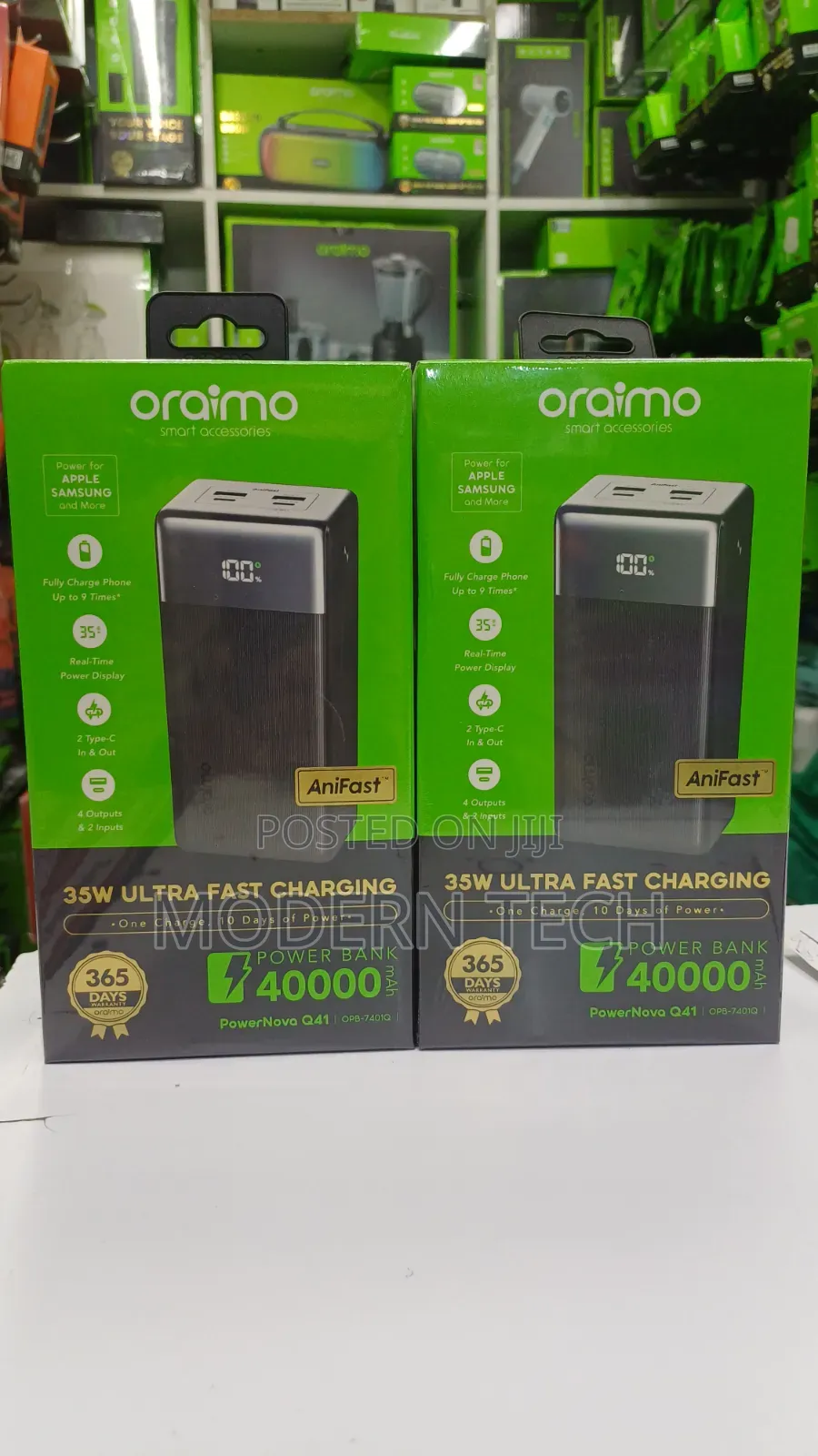 Oraimo 40000mah Opb-7401q 35w Powerbank 