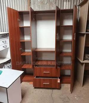 Wooden Wardrobe With Drawers
