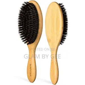 Natural Wooden Hair Brush – Boar Bristle Hair Brush