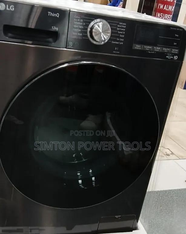 LG ThinQ 12kg Front Load Washing Machine - main view